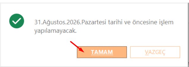 Logo onaylama tarihi onay uyarısı